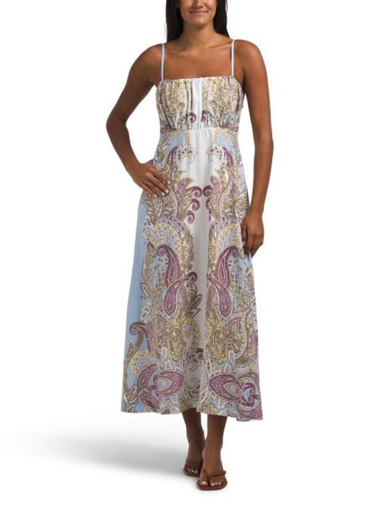 Rachel Zoe Dresses & Skirts - RACHEL ZOE Linen Blend Paisley Maxi Dress